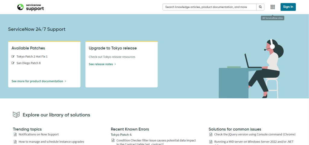 servicenow support servicenow support
