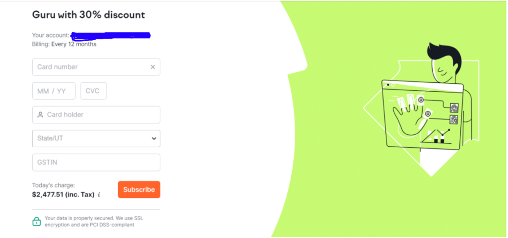 Fill Your Payment Info To Get The Discount