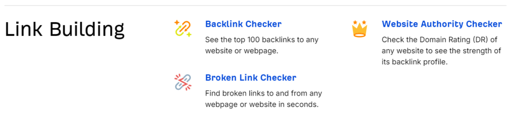 Free Link Building Of Ahrefs