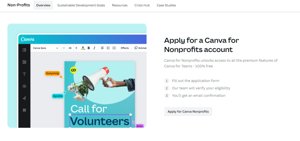 Apply For A Canva For Nonprofits Account