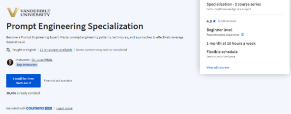 Prompt Engineering Specialization