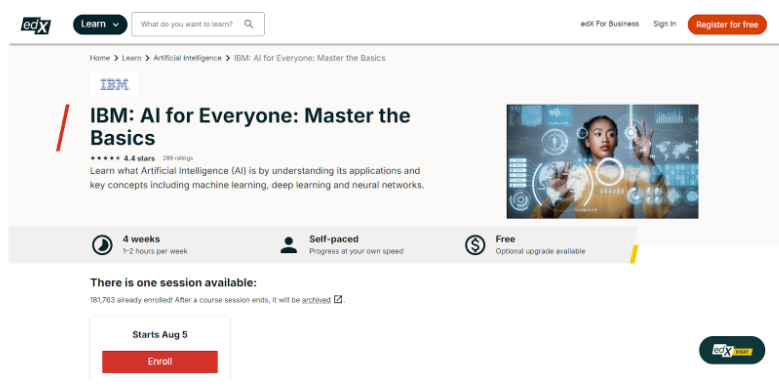 IBM AI for Everyone: Master the Basics IBM AI for Everyone: Master the Basics