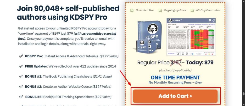 Add to Cart On KDSPY